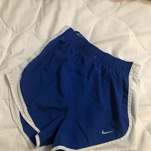 blue Nike shorts